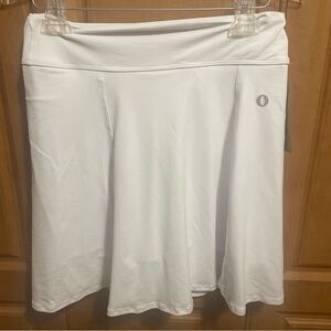 DonaJo White Skort Skirt Tennis Size L
